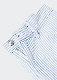 High-rise denim shorts