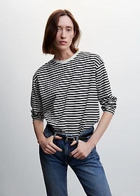 Striped cotton T-shirt