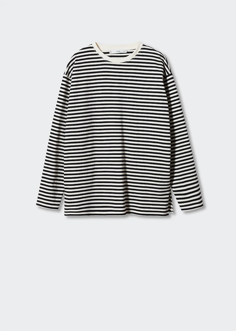 Striped cotton T-shirt