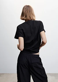 Short-sleeved cotton t-shirt