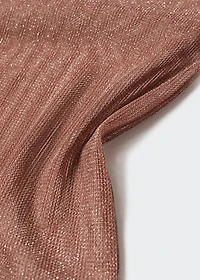 Semi-transparent lurex t-shirt