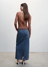 Semi-transparent lurex t-shirt