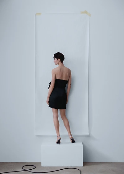 Two-tone floral maxi dress