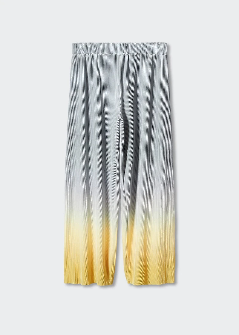Pleated palazzo pants