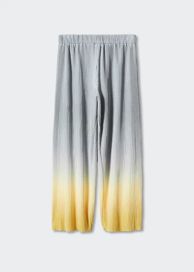 Pleated palazzo pants