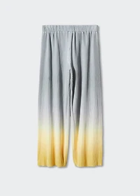 Pleated palazzo pants