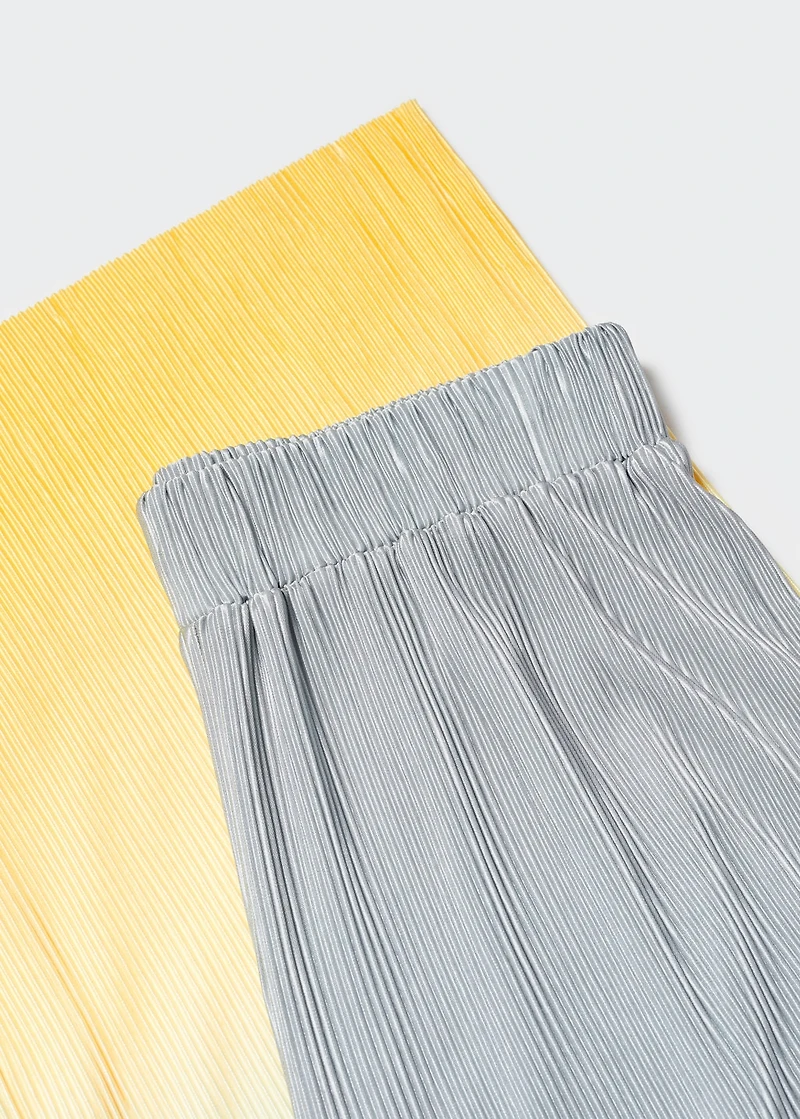 Pleated palazzo pants
