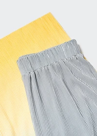 Pleated palazzo pants
