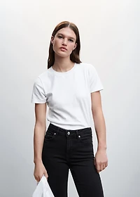 Medium-rise flared jeans