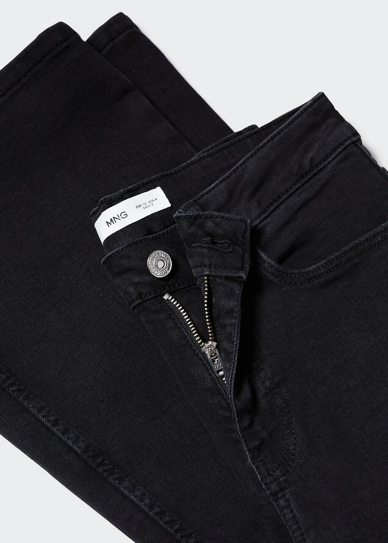 Medium-rise flared jeans