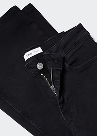Medium-rise flared jeans