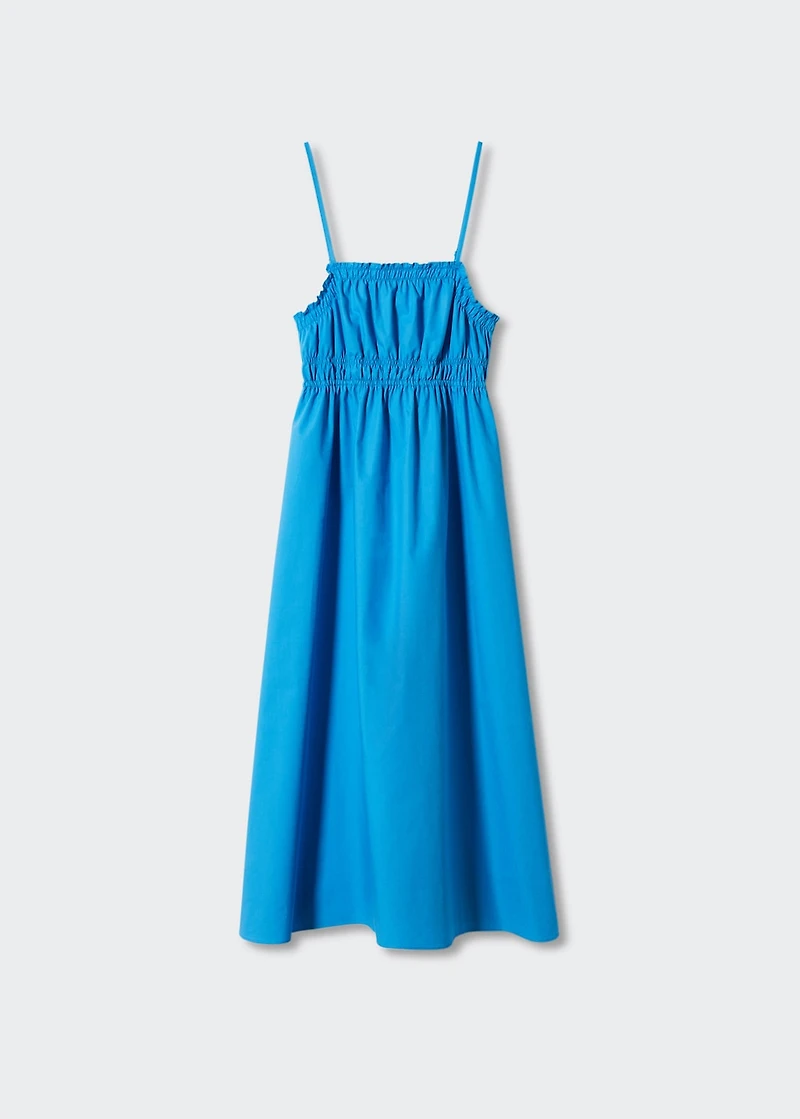 100% cotton midi dress