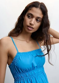 100% cotton midi dress