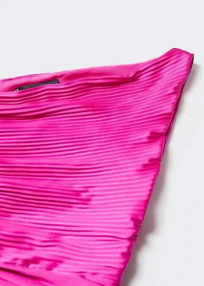 Asymmetrical pleated dress