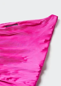 Asymmetrical pleated dress