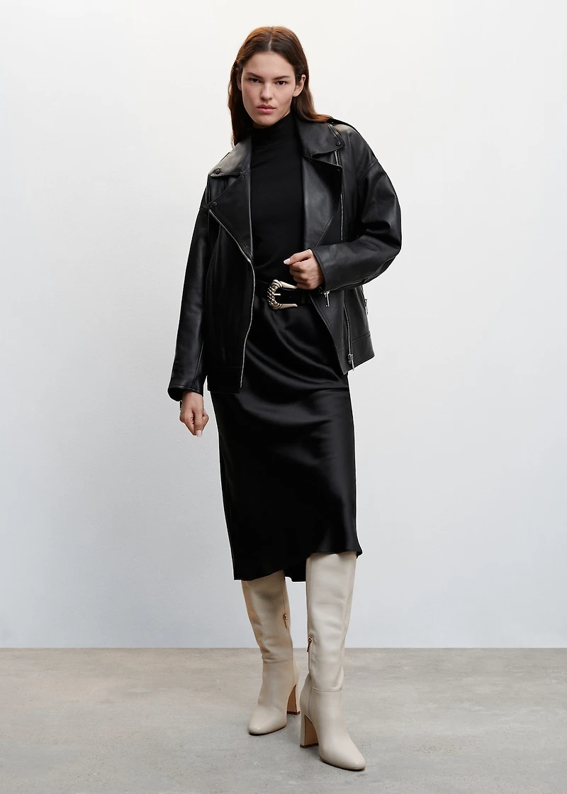 Ribbed long-sleeved t-shirt