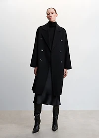 Handmade oversized wool coat