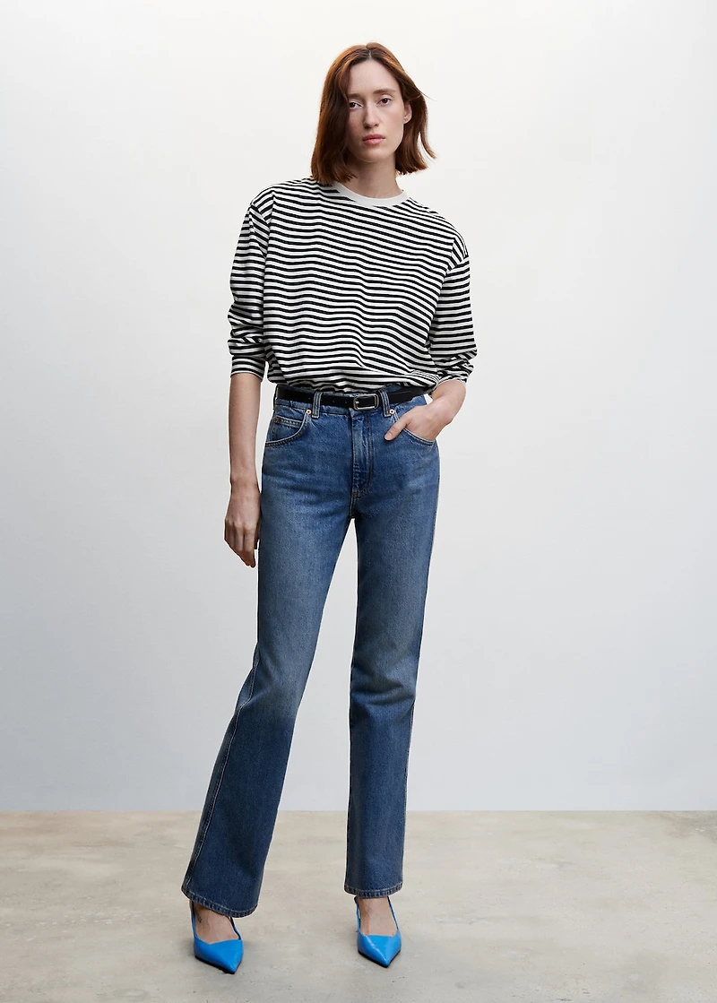 Striped cotton T-shirt