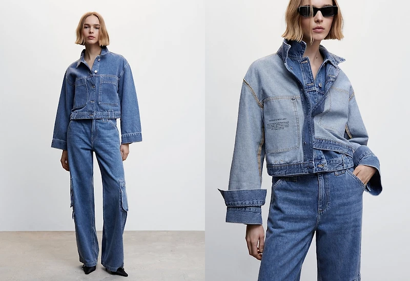 Pocketed denim jacket