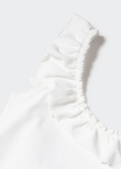 Texture ruffle swimsuit