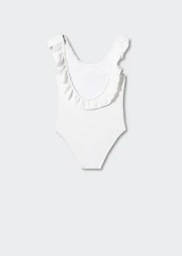 Texture ruffle swimsuit