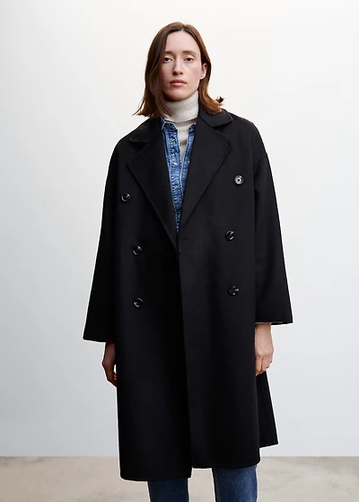 Handmade oversized wool coat