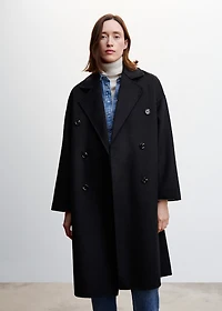 Handmade oversized wool coat