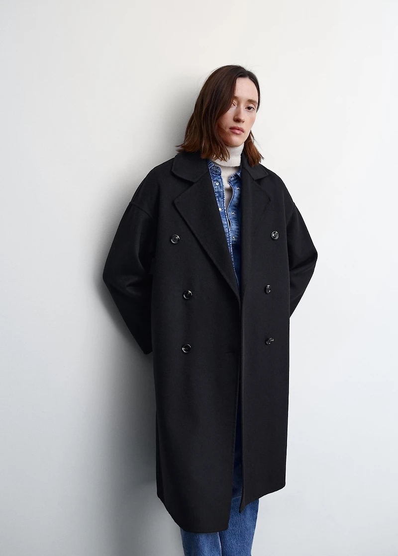 Handmade oversized wool coat