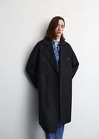 Handmade oversized wool coat