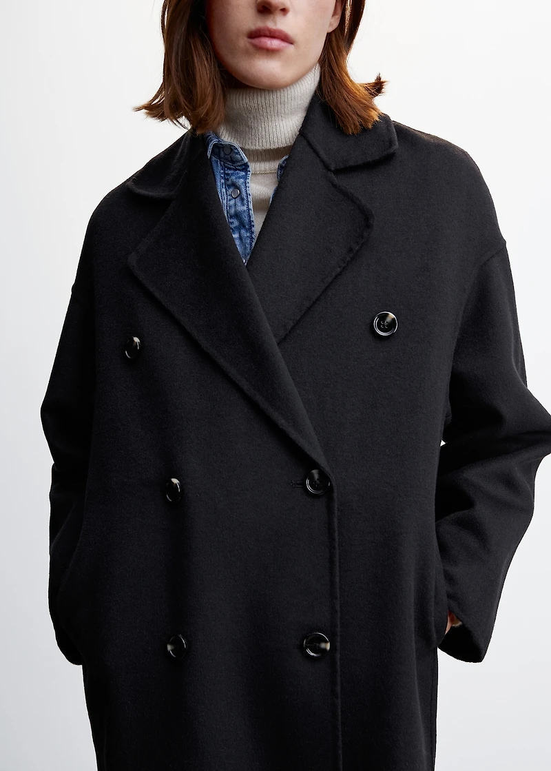 Handmade oversized wool coat