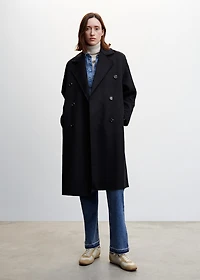 Handmade oversized wool coat