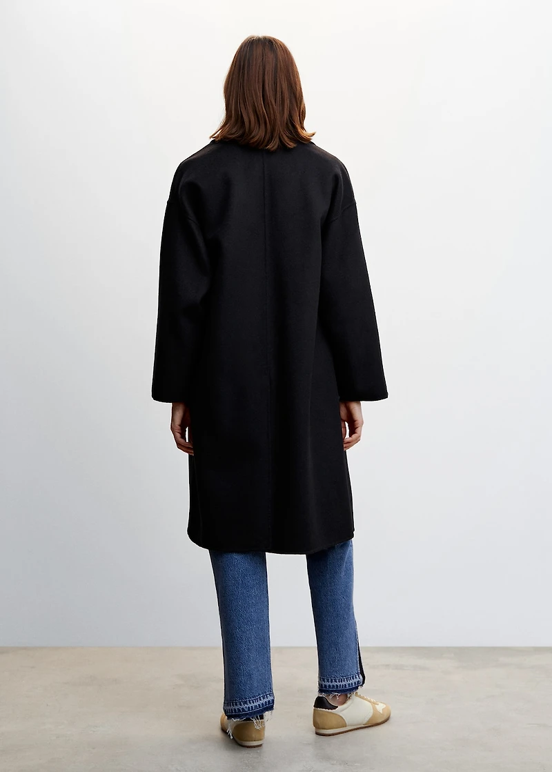 Handmade oversized wool coat