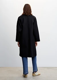 Handmade oversized wool coat