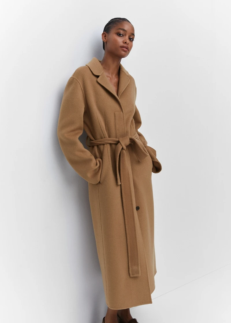 Handmade oversized wool coat