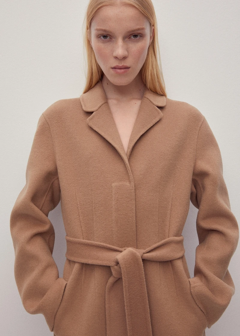 Handmade oversized wool coat