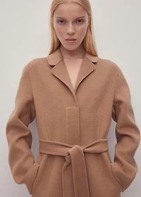 Handmade oversized wool coat