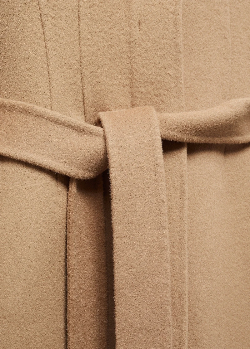 Handmade oversized wool coat