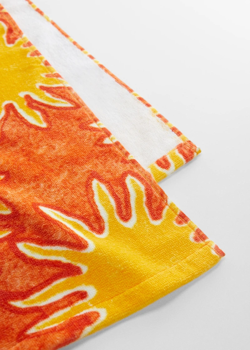 100% cotton printed towel