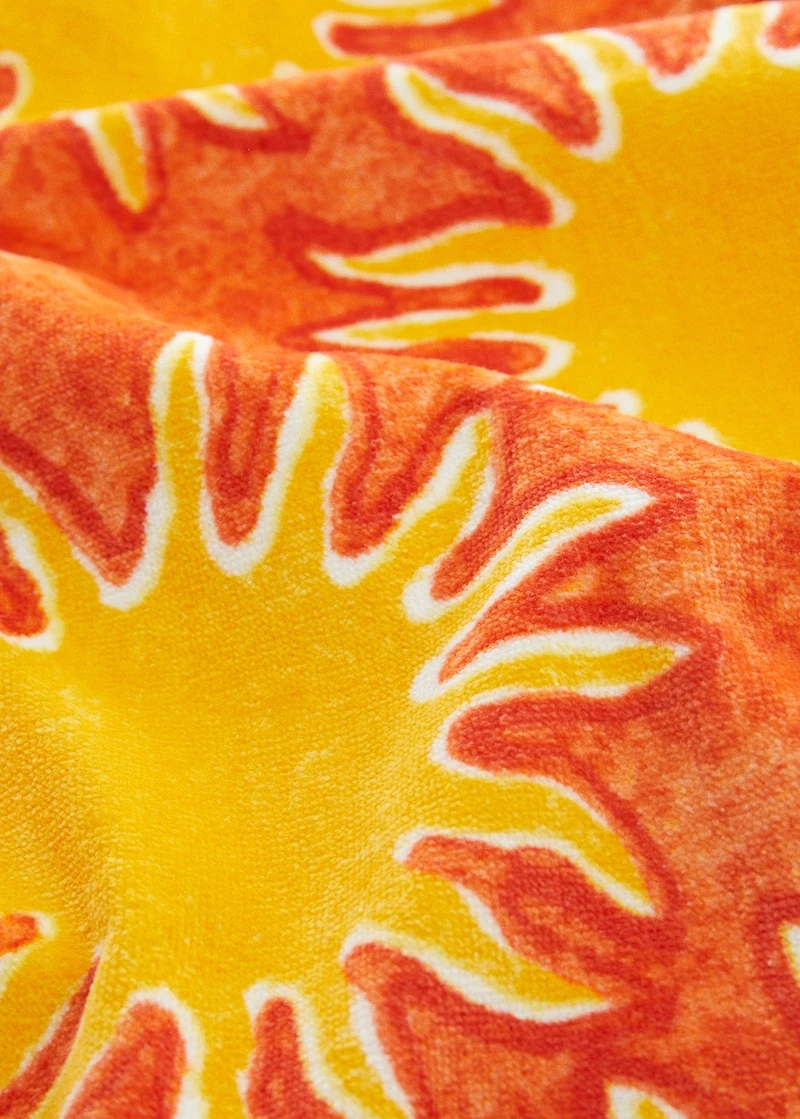 100% cotton printed towel