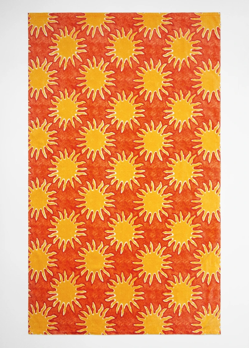 100% cotton printed towel