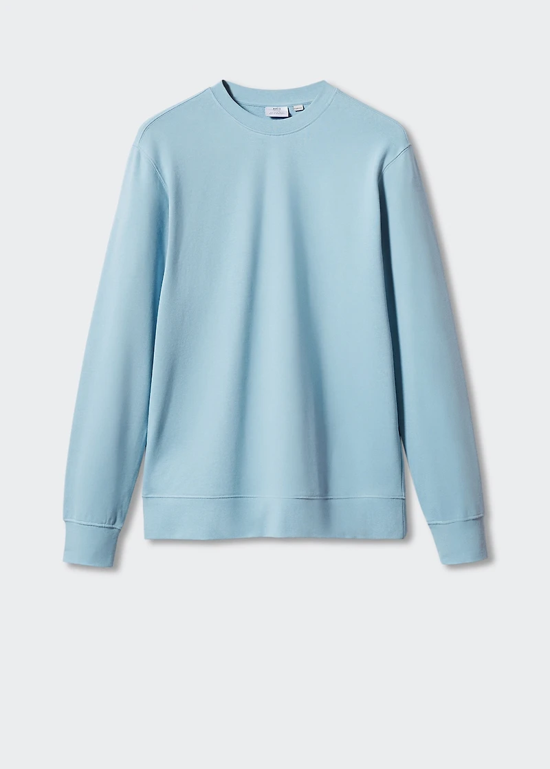 100% cotton basic sweatshirt