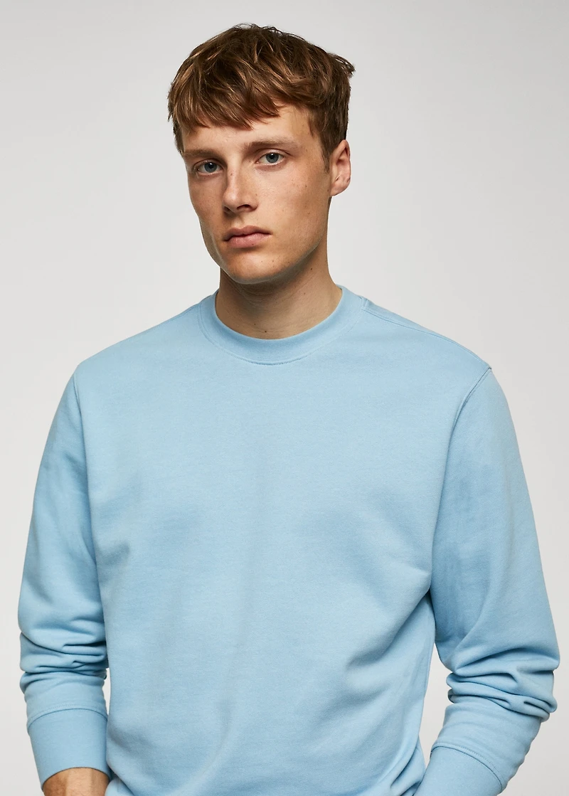 100% cotton basic sweatshirt