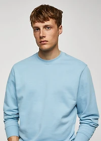 100% cotton basic sweatshirt