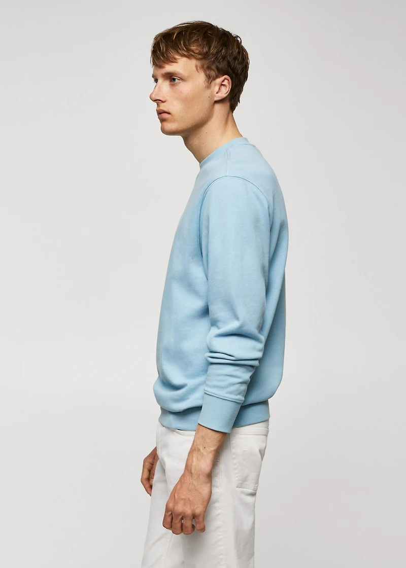 100% cotton basic sweatshirt