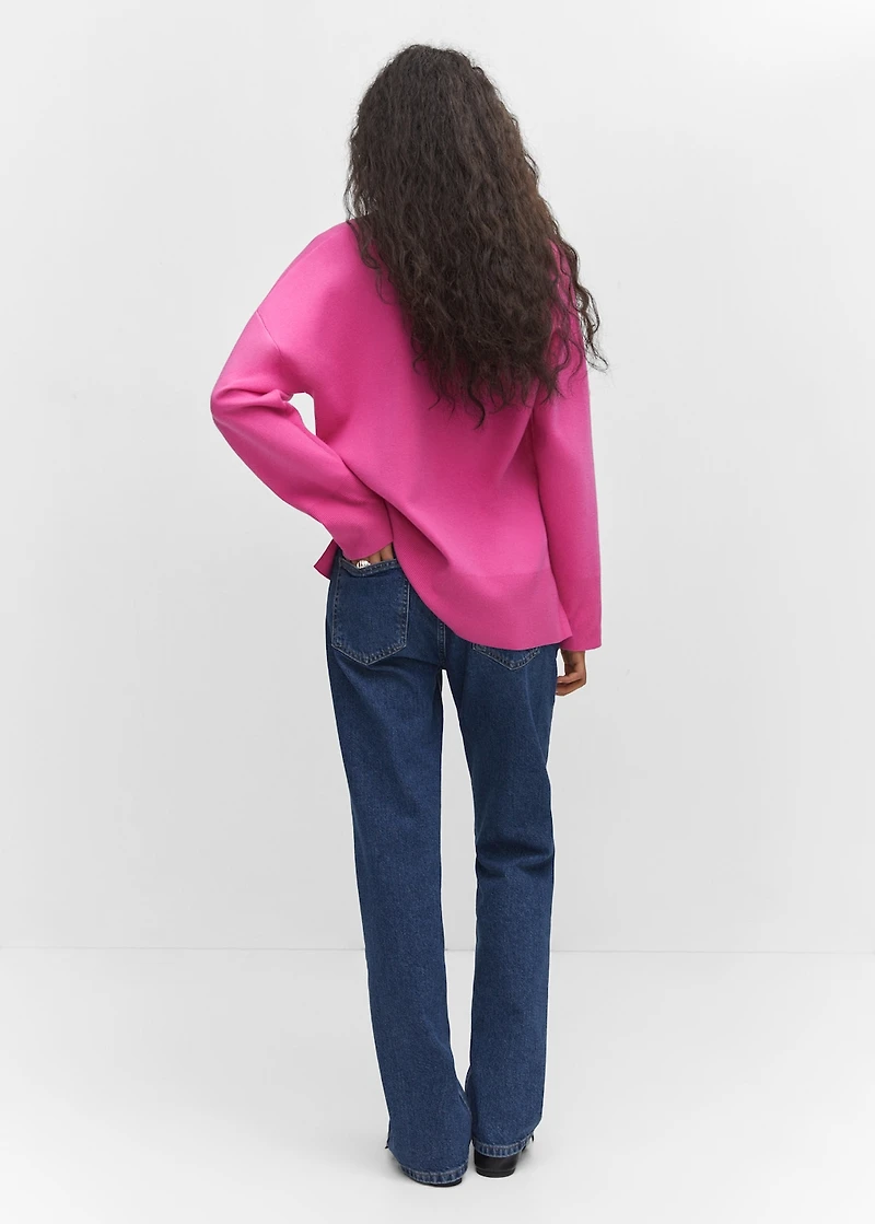 Oversized V-neck sweater