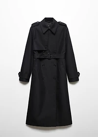 Waterproof double-breasted trench coat