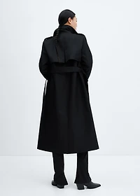 Waterproof double-breasted trench coat