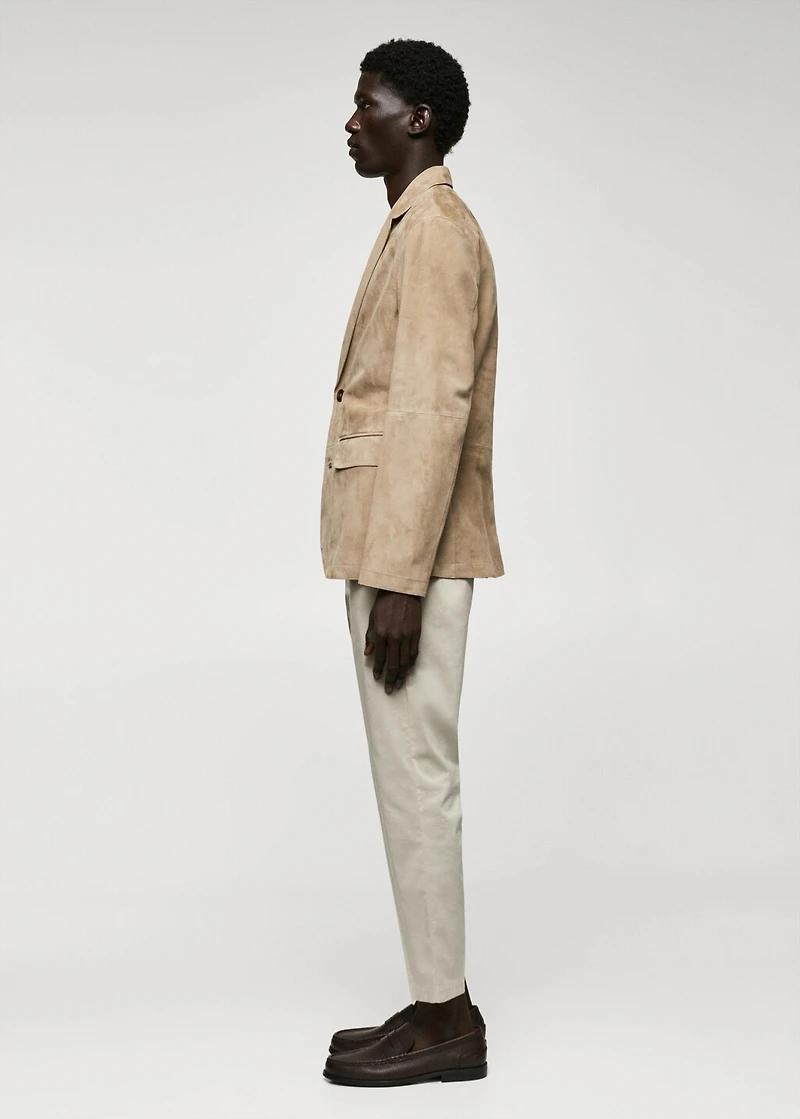 100% suede leather jacket