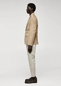 100% suede leather jacket