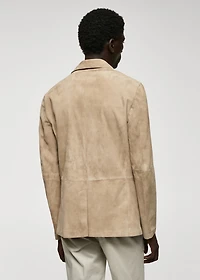 100% suede leather jacket